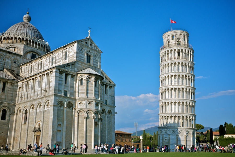The Piazza del Duomo and the Leaning Tower