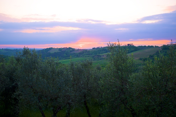 A simple Tuscan sunset