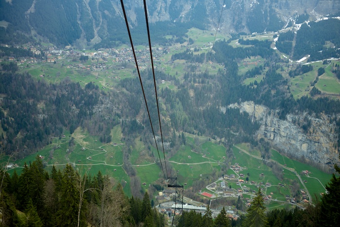 Gondola from Lauterbrunnen to Grütschalp