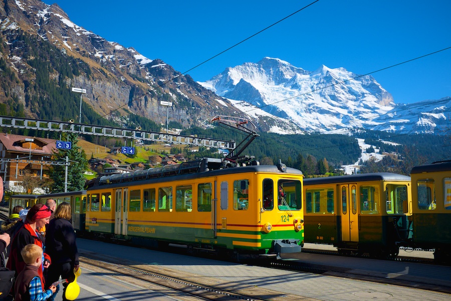 These mountain trains are some of the most picturesque