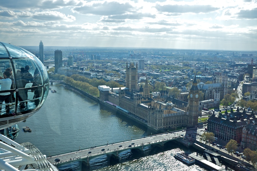 London from the London Eye