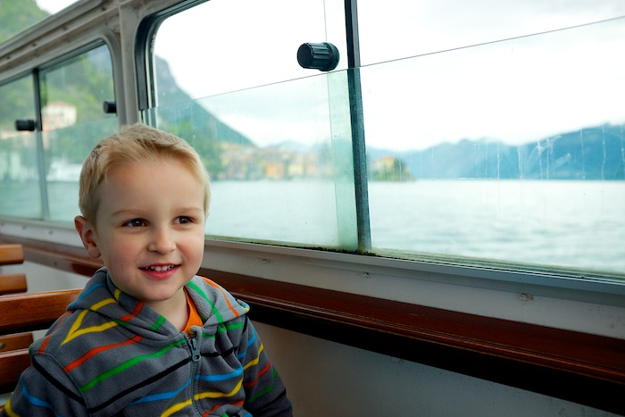 Cruising across Lake Como to Menaggio