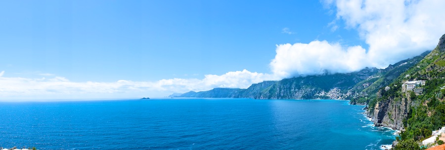 Positano and the Amalfi Coast from Praiano