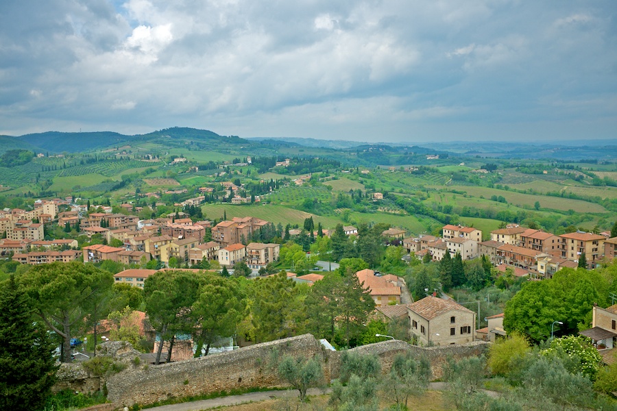 View from the top of the wall