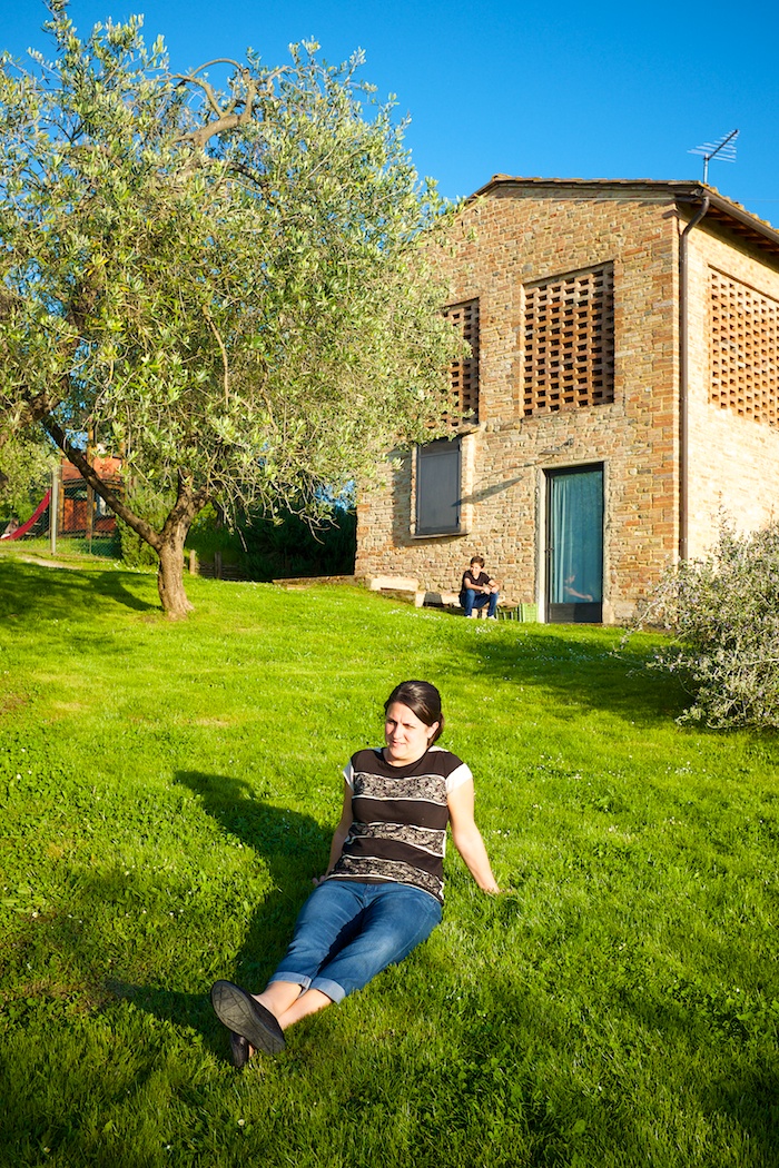 Lounging in the grass