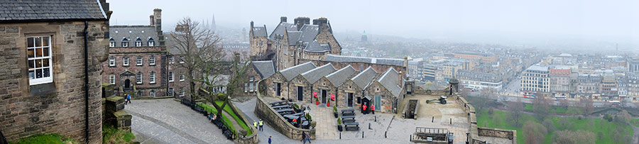 View from the top of Edinburgh Castle