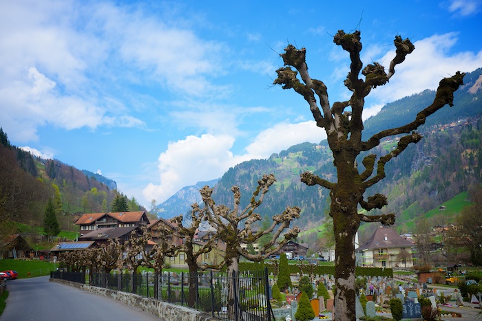 Even the cemetary is picturesque.